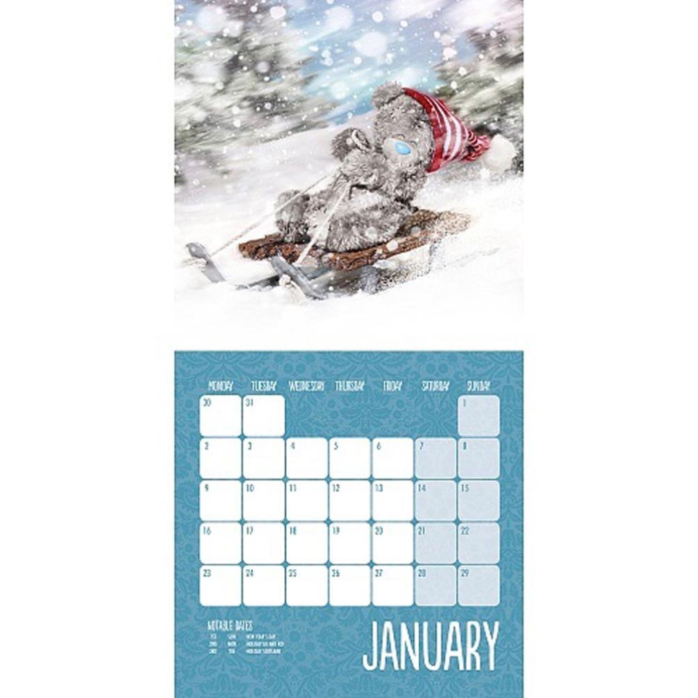 2017 Me to You Bear Photo Finish Mini Square Calendar Extra Image 1